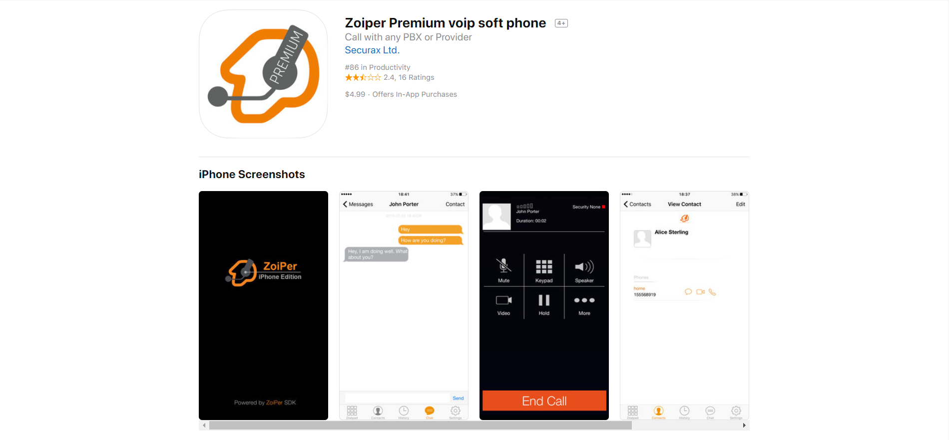Zoiper - iTunes Zoiper - iTunes